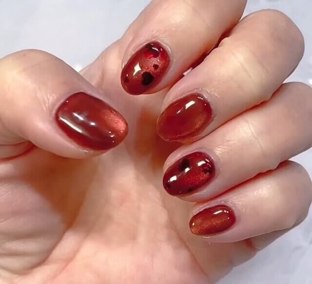 ハートマグネットネイル